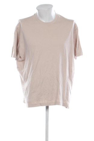 Męski T-shirt Massimo Dutti, Rozmiar XXL, Kolor Beżowy, Cena 91,09 zł, #136827204
