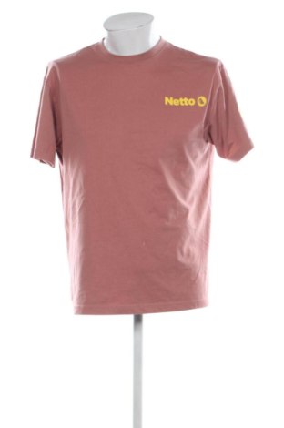 Męski T-shirt Netto, Rozmiar L, Kolor Popielaty róż, Cena 48,99 zł, #136829436