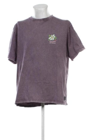 Męski T-shirt Pull&Bear, Rozmiar XL, Kolor Fioletowy, Cena 53,58 zł, #136829532
