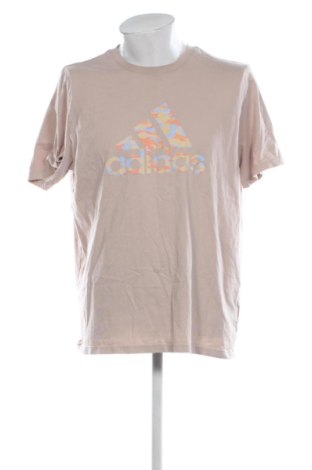 Męski T-shirt Adidas, Rozmiar XL, Kolor Popielaty róż, Cena 109,46 zł, #136863529