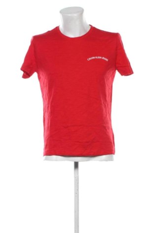 Tricou de bărbați Calvin Klein Jeans, Mărime M, Culoare Roșu, Preț 106,99 Lei, #136728059