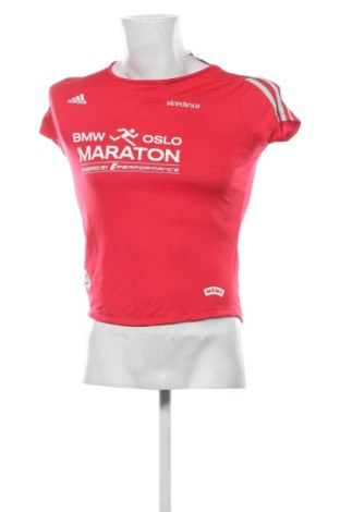Męski T-shirt Adidas, Rozmiar S, Kolor Czerwony, Cena 32,15 zł, #136775927