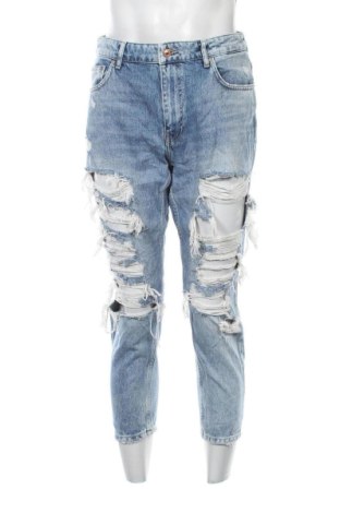 Мъжки дънки Bershka, Размер S, Цвят Син, Цена 8,69 €, #136770741