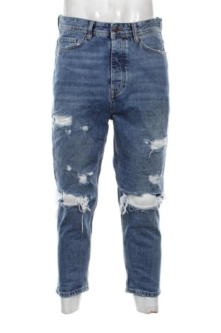 Męskie jeansy Bershka, Rozmiar M, Kolor Niebieski, Cena 75,99 zł, #136773554