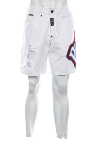 Pantaloni scurți de bărbați Philipp Plein, Mărime M, Culoare Alb, Preț 895,19 Lei, #136775345