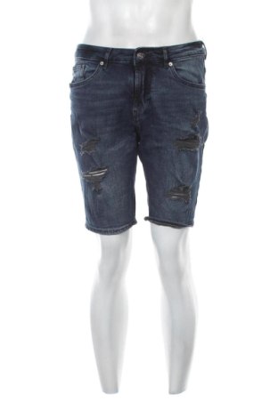 Męskie szorty Pull&Bear, Rozmiar M, Kolor Niebieski, Cena 64,30 zł, #136798193