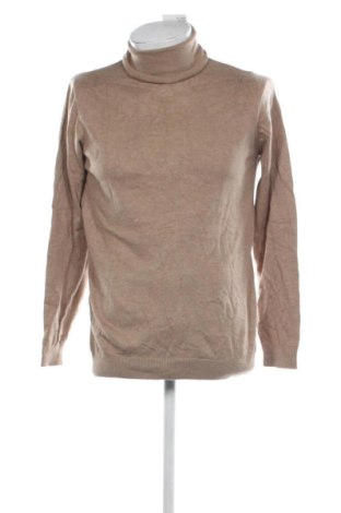 Ανδρικό πουλόβερ Pull&Bear, Μέγεθος L, Χρώμα  Μπέζ, Τιμή 11,00 €, #136828977