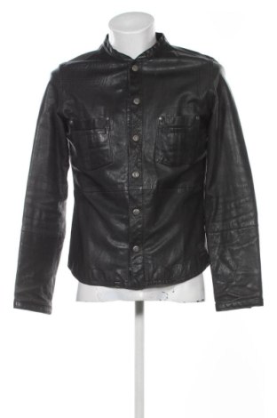 Męska skórzana kurtka Firetrap, Rozmiar L, Kolor Czarny, Cena 321,51 zł, #136812079