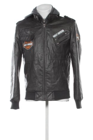 Мъжко кожено яке Harley-Davidson, Размер M, Цвят Черен, Цена 23,51 €, #136845978