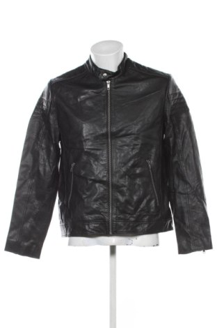 Męska skórzana kurtka ASOS, Rozmiar L, Kolor Czarny, Cena 280,99 zł, #136860496