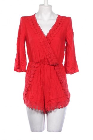 Дамски къс гащеризон H&M Divided, Размер M, Цвят Червен, Цена 3,57 €