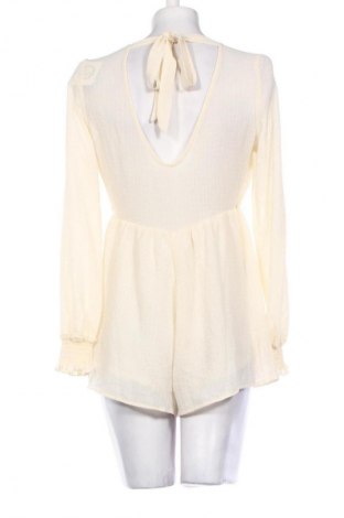 Дамски къс гащеризон Unbranded, Размер M, Цвят Екрю, Цена 3,57 €