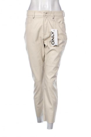 Дамски панталон ONLY, Размер L, Цвят Бежов, Цена 30,16 €