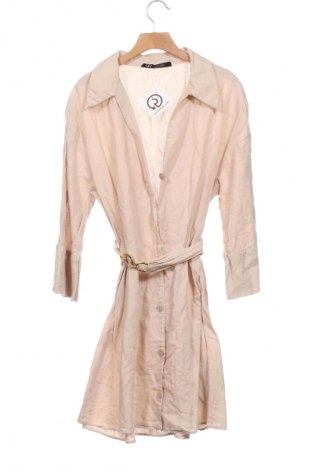 Kleid Zara, Größe XS, Farbe Beige, Preis 19,99 €
