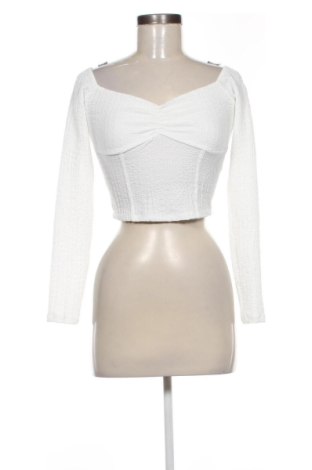 Damen Shirt Bershka, Größe S, Farbe Weiß, Preis 8,44 €, #136891587