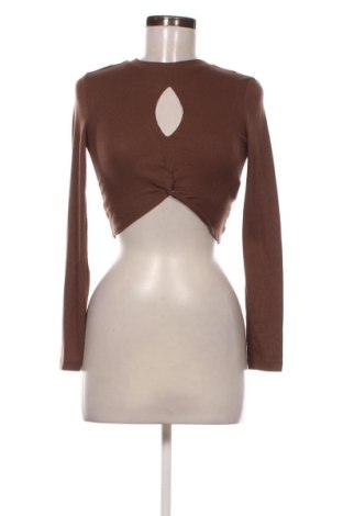 Bluzka damska Sinsay, Rozmiar XS, Kolor Brązowy, Cena 26,79 zł, #136930050