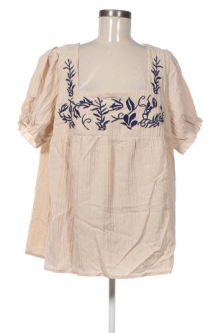 Bluză de femei SHEIN, Mărime 4XL, Culoare Bej, Preț 67,99 Lei, #136949416