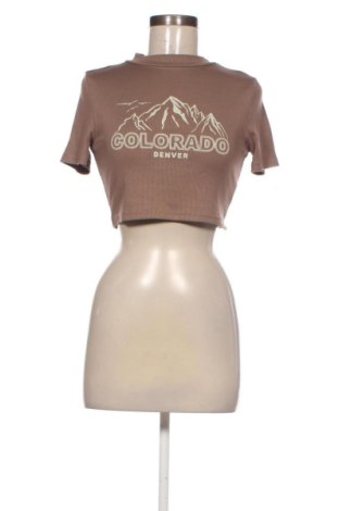 Damen Shirt SHEIN, Größe XS, Farbe Braun, Preis 6,99 €, #136955092