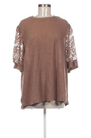Γυναικεία μπλούζα SHEIN, Μέγεθος 4XL, Χρώμα Καφέ, Τιμή 12,00 €, #136916776