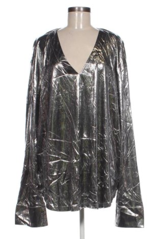 Γυναικεία μπλούζα Unbranded, Μέγεθος 4XL, Χρώμα Ασημί, Τιμή 18,99 €, #136949305