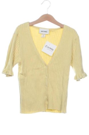 Damen Strickjacke Monki, Größe XS, Farbe Gelb, Preis 4,80 €, #136789265