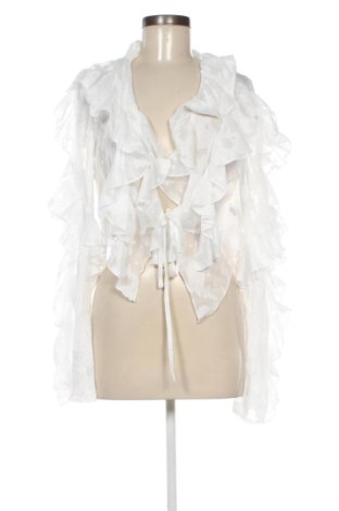Cardigan de damă SHEIN, Mărime L, Culoare Alb, Preț 83,99 Lei, #136887357