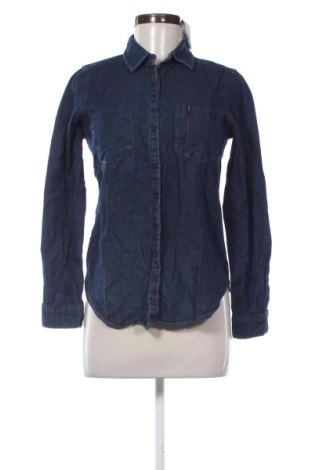 Cămașă de femei Pull&Bear, Mărime M, Culoare Albastru, Preț 31,28 Lei, #136745853