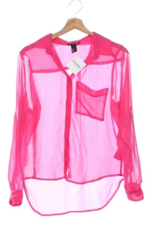 Damska koszula H&M, Rozmiar XS, Kolor Różowy, Cena 43,99 zł, #136785321