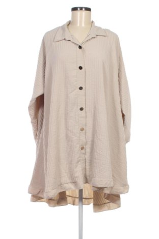 Γυναικείο πουκάμισο Unbranded, Μέγεθος 4XL, Χρώμα  Μπέζ, Τιμή 18,99 €, #136870747