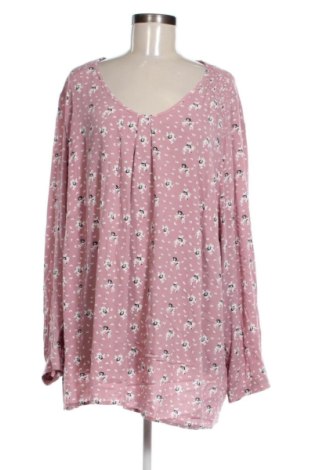 Damenbluse Ulla Popken, Größe 3XL, Farbe Aschrosa, Preis 23,99 €, #136892362