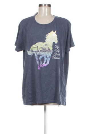 Γυναικείο t-shirt Unbranded, Μέγεθος XXL, Χρώμα Μπλέ, Τιμή 16,00 €, #136850959
