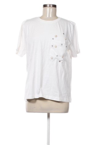 Damski T-shirt Sinsay, Rozmiar L, Kolor Biały, Cena 37,51 zł, #136865717