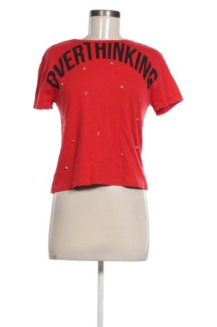 Damen T-Shirt Zara, Größe S, Farbe Rot, Preis 8,00 €, #136884655