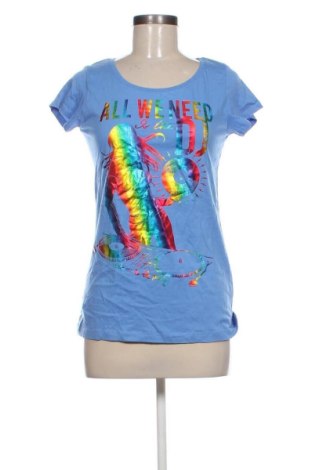 Γυναικείο t-shirt April Evil, Μέγεθος S, Χρώμα Μπλέ, Τιμή 16,00 €, #136887717