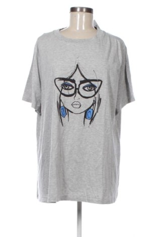 Γυναικείο t-shirt Unbranded, Μέγεθος 3XL, Χρώμα Γκρί, Τιμή 11,99 €, #136895646
