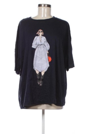 Γυναικείο t-shirt Unbranded, Μέγεθος 4XL, Χρώμα Μπλέ, Τιμή 12,99 €, #136895776