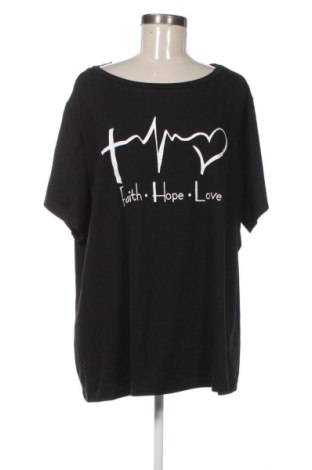 Γυναικείο t-shirt ChicMe, Μέγεθος 3XL, Χρώμα Μαύρο, Τιμή 11,99 €, #136896903