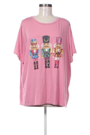 Tricou de femei SHEIN, Mărime 3XL, Culoare Roz, Preț 48,99 Lei, #136904307