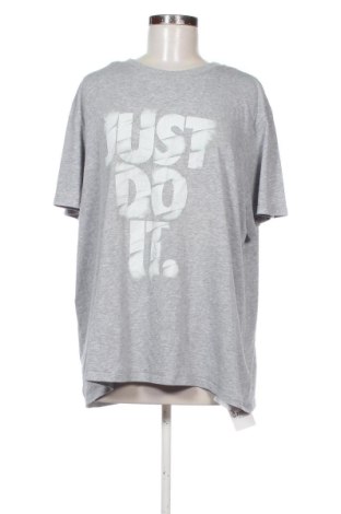 Γυναικείο t-shirt Nike, Μέγεθος XXL, Χρώμα Γκρί, Τιμή 22,99 €, #136904868