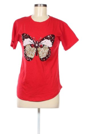Γυναικείο t-shirt Mint, Μέγεθος S, Χρώμα Κόκκινο, Τιμή 9,00 €, #136916557