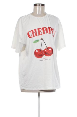 Γυναικείο t-shirt SHEIN, Μέγεθος XL, Χρώμα Λευκό, Τιμή 10,00 €, #136917578