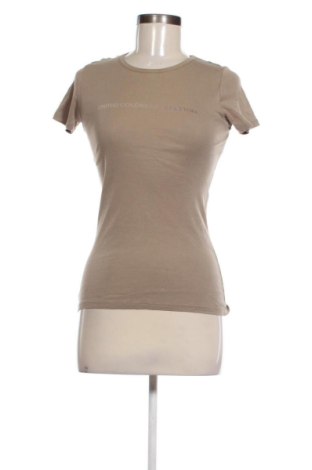 Γυναικείο t-shirt United Colors Of Benetton, Μέγεθος XS, Χρώμα  Μπέζ, Τιμή 9,99 €, #136922394
