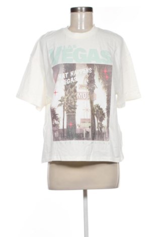 Damen T-Shirt Bershka, Größe XS, Farbe Ecru, Preis 14,99 €, #136944856