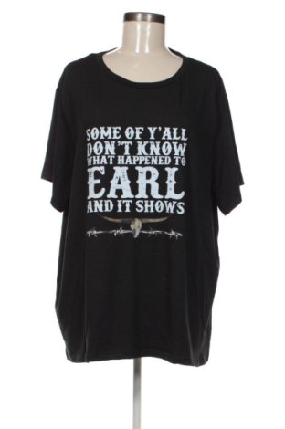 Дамска тениска SHEIN, Размер 3XL, Цвят Черен, Цена 10,73 €, #136948731
