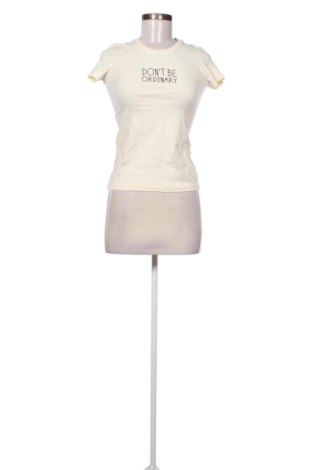 Damski T-shirt Giordano, Rozmiar S, Kolor ecru, Cena 47,99 zł, #136968316