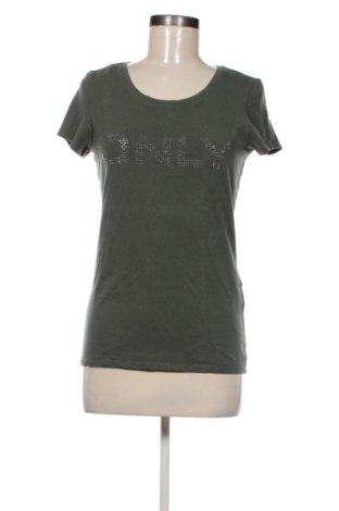 Γυναικείο t-shirt ONLY, Μέγεθος L, Χρώμα Πράσινο, Τιμή 11,99 €, #136844732