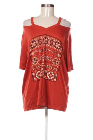 Γυναικείο t-shirt Unbranded, Μέγεθος 3XL, Χρώμα Κόκκινο, Τιμή 11,99 €, #136929924