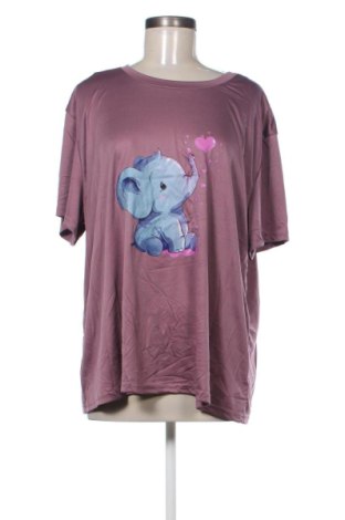 Dámské tričko SHEIN, Velikost 3XL, Barva Popelavě růžová, Cena  259,00 Kč, #136951857