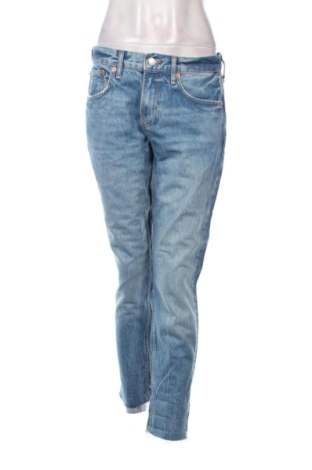 Blugi de femei Zara, Mărime L, Culoare Albastru, Preț 106,00 Lei, #136846460