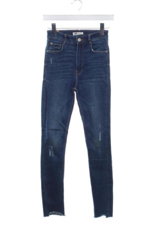Дамски дънки Zara, Размер XS, Цвят Син, Цена 20,34 €, #136874290